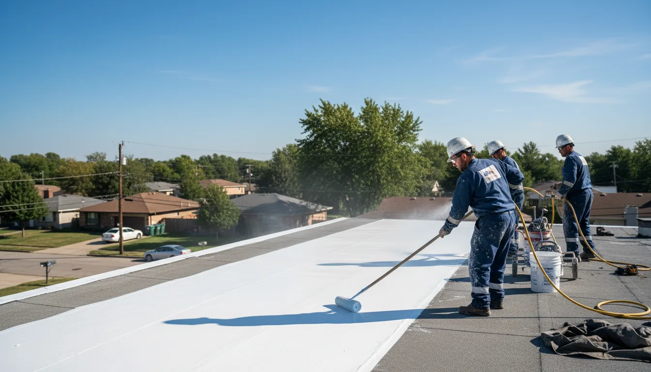 Commercial roof coating in Albion, IN near me
